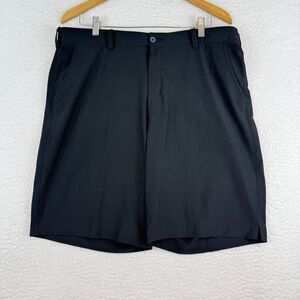 Nike Dri-Fit Golf Shorts Men's‎ 38 Black Stretch Lined High-Rise Pockets Zip Fly